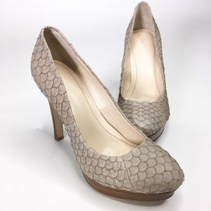 Calvin Klein Kendall Pump Heel Leather Platform